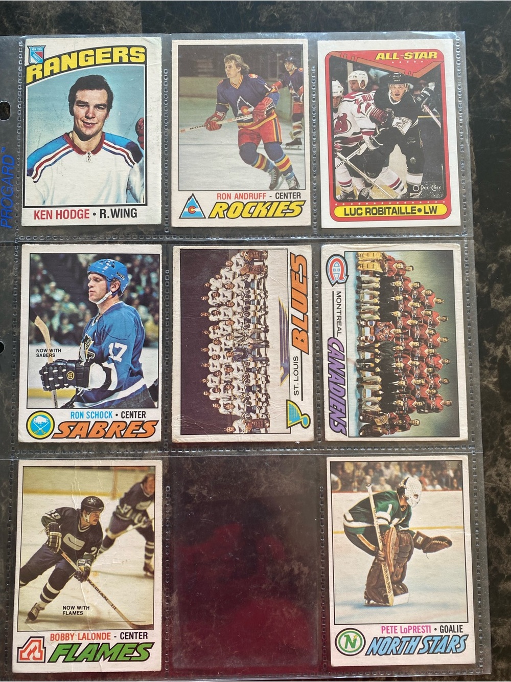 8 Vintage Hockey Cards